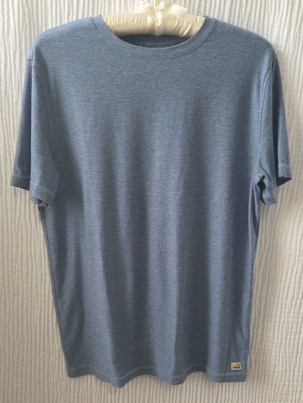 Vuori Men's Heathered Slate Blue Crew T-Shirt